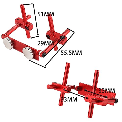 RC Magnetic Body Post Stealth Invisible Body Shell Mount Column Kit Compatible with HSP Sakura D3 XIS Himoto HPI Tamiya TT-01 TT-02 1/10 RC Touring Car Drift Car (red) - color: Red