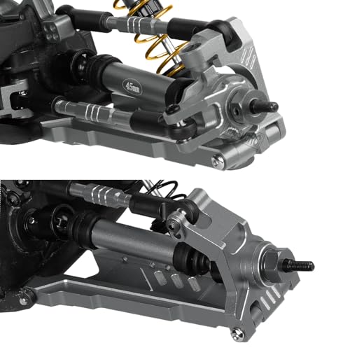RC Upgrades Part for Stampede Slash Rustler JatO 4X4 VXL/BL-2s,RC #45 Steel CVD Drive Shafts,Harden Front Rear Driveshaft Axles Hops up(4PCS),Replace #9051#9052 Titanium - color: Titanium(4pcs)