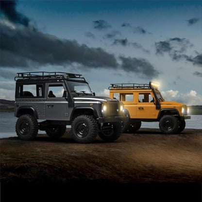 MN-99S RC Car, 1:12 Scale RC Rock Crawler, 4WD Off-Road RC Truck RTR, 2.4G Remote RC Land Rover Vehicle Models for Adults Hobby Gifts (Gray)