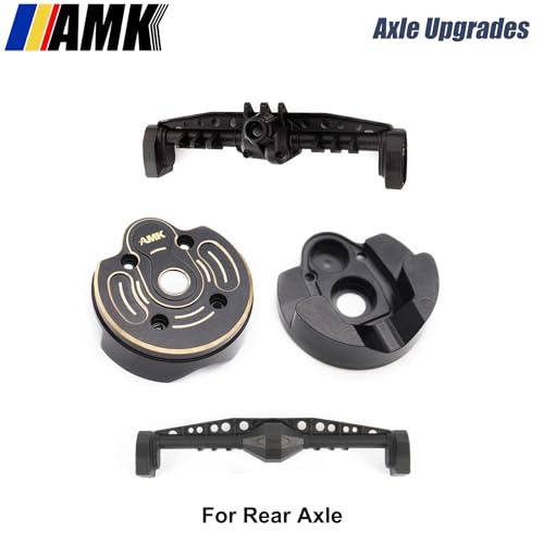AMK SCX10 III Brass Kit 1.1lb 1.9 Capra Steering Knuckle Front Caps Rear Portal Axle Housing for 1/10 RC Crawler Axial SCX10 Upgrades AR45P UTB10 Vanquish F9 CP44