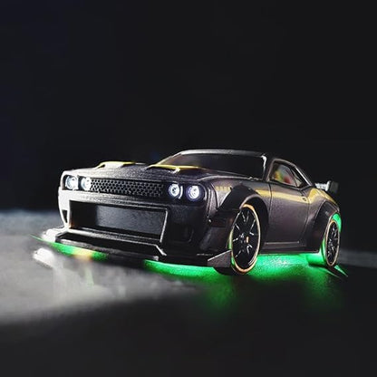 Turbo Racing 1:76 Scale Drift RC Car, Mini Table Racing Model Car with 2.4G Remote Control & Gyro Full Proportional RTR for Adults Hobby Toys Gifts (C65) - style: C65