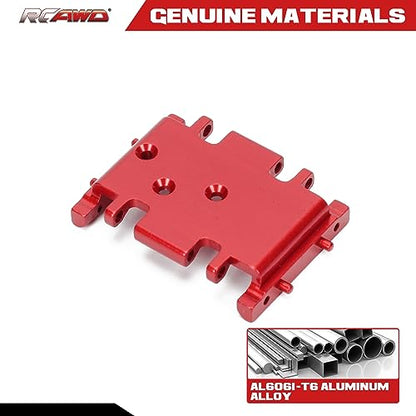 RCAWD RCAWD 6061 Aluminum Alloy Reinforced Transmission Mount for 1/24 ECX Barrage, RGT, FTX Series Upgrades Parts Red - color: Red