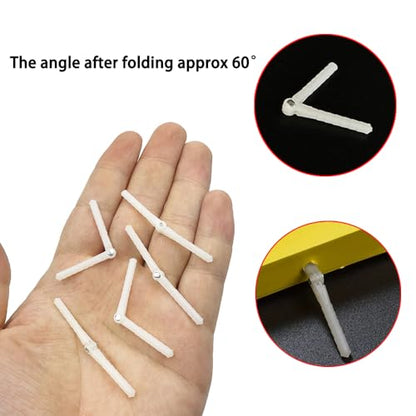 10PCS RC Airplane Plastic Pin Hinge for RC Plane Helicopter Aircraft DIY Model Plane Fix Wing Parts (2.5x43mm) - style: 2.5x43mm
