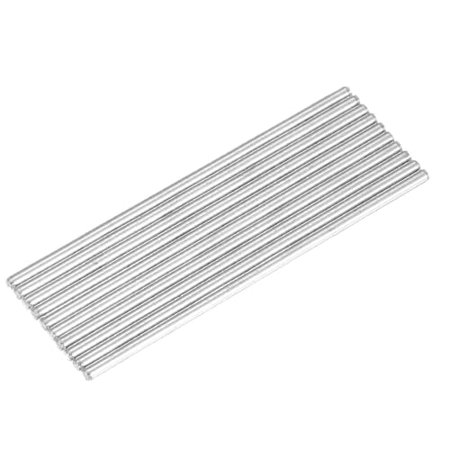 MECCANIXITY 10pcs 2mmx60mm Toys Shaft Round Rod Axles Drive Shaft for DIY RC Car Truck Boat Helicopter Model Part, Silver - size: 2mmx60mm