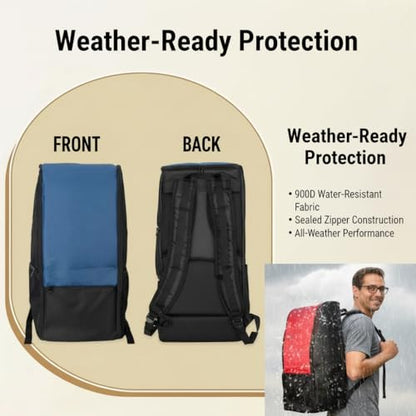 RC Car Waterproof Backpack, RC Storage Bag with PP Board Support and Multi-Pocket Design, Compatible with Axial SCX10 Capra & TRX4 TRX6 1/10 Scale RC Crawler Buggy Monster Truck (Blue01) - color: Blue01