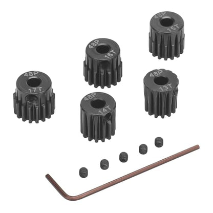 daitoku 5PCS 48P Pinion Gears 13T 14T 15T 16T 17T 3.175mm Shaft for Traxxas Arrma HSP HPI AXIAL Tamiya Losi 1/10 RC Car