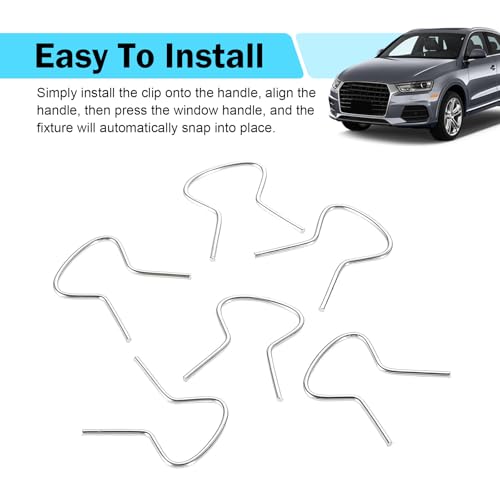 10 PCS Car Window Crank Retainer Clips, 76980 Windshield Retaining Clips, Window Handle Retainer Clip Assortment, Universal for Most Vehicles