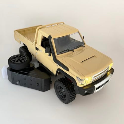 WPLDEWAN RC Rock Crawler 4x4 RC Truck MN82 Toyota LC79 Remote Control Truck | 1/12 RC Crawler Off Road Pickup 2.4G All Terrain 280 Motor Full Proportional RTR Hobby Toy Adult