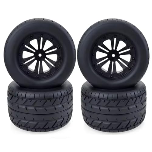 Compatible with HPI for HSP for Savage for Flux 10030 1/10 RC for Buggy Monster Truck Car Parts 4pcs 115MM Tires Wheels 12mm Hub Hex RC Assortment