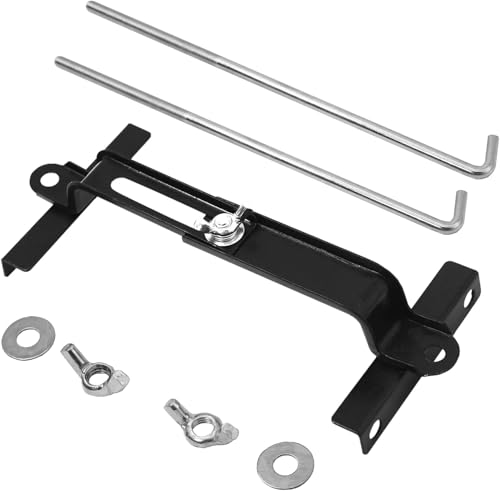 Universal Adjustable Battery Hold Down for Tray, 9 Inches / 23cm Bolts | Adjustable Battery Crossbar with J Bolt, Fit for Cars SUV, Good Contact, Corrosion Resistance
