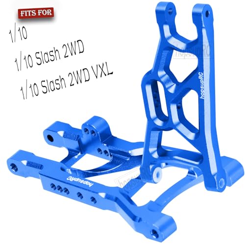 Suspension A-Arms Upgrades Part for 1/10 Slash 2WD VXL,4PCS Alloy Aluminum Front Rear Suspension A Arms and Tie Bar Hops Up,Replacement of 2555 3631 2532,Navy Blue
