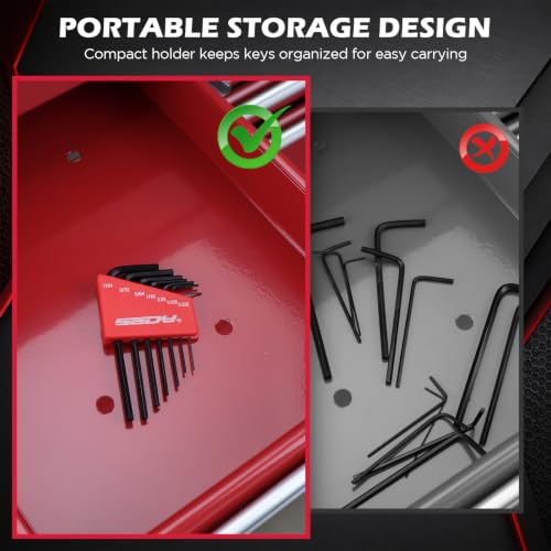 SEDY 7-Piece Mini Hex Key SAE Set, Imperial L Shape Allen Wrench, 0.028, 0.035, 0.05, 1/16", 5/64", 3/32", 7/64", Cr-V - style: 7-Piece Mini SAE Hex Key Set