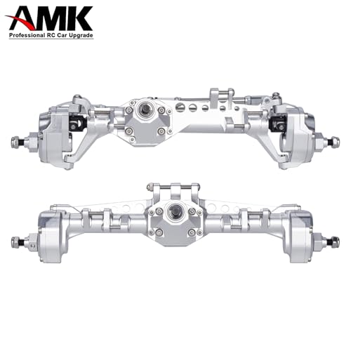 Vanquish F10 Portal Axles with CNC-Machined High-Strength Steel Gears, Aluminum CNC Vanquish F10 Axles for 1/10 RC Crawler Vanquish VS4-10 Axial SCX10 II Upgrades - color: Silvery