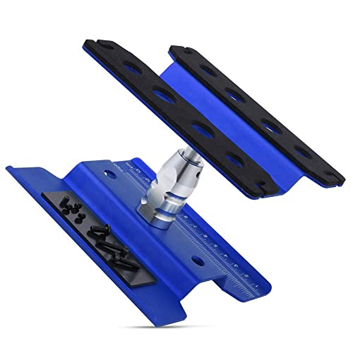 Aluminum Alloy RC Car Work Stand Repair Workstation 360 Degree Rotation Lift Or Lower for 1/8 1/10 1/12 Scale Cars Trucks Buggies