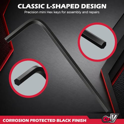 SEDY 7-Piece Mini Hex Key SAE Set, Imperial L Shape Allen Wrench, 0.028, 0.035, 0.05, 1/16", 5/64", 3/32", 7/64", Cr-V - style: 7-Piece Mini SAE Hex Key Set