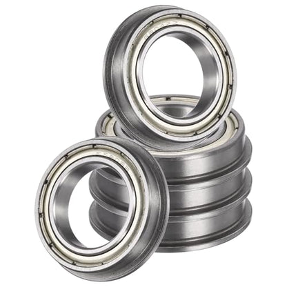uxcell 5Pcs F6804ZZ Flanged Ball Bearings, 20 x 32 x 7mm Double Shielded Chrome Steel Deep Groove Bearing, ABEC5 - size: F6804ZZ 20 x 32 x 7mm