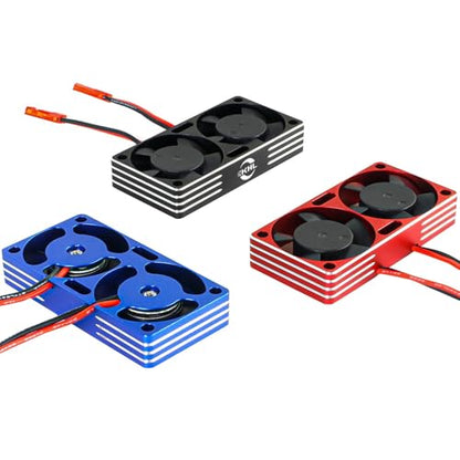 RC Motor Cooling Fan Replacement for 1:8 1:10 1:7 ESC Crawler Car, Black