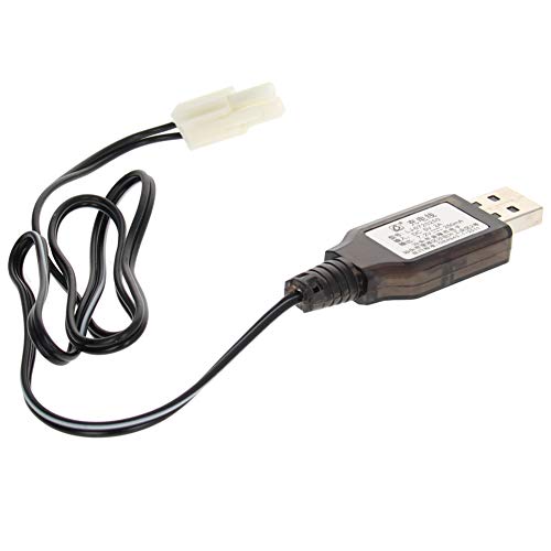 Heyiarbeit EL-2P Reverse USB Charging Cable for RC Car 7.2V 250mA Ni-MH Ni-CD Battery - size: EL-2P 1Pcs