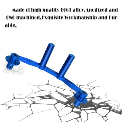Aluminum Front Rear Body Posts Mount Shell Column Fixing Bracket Upgrades Part for 1/8 Mojave 4X4 4S BLX RC Car,Alloy Body Post Set Hops Up,Replaces ARA320740 Blue - color: Blue/Body Post Set