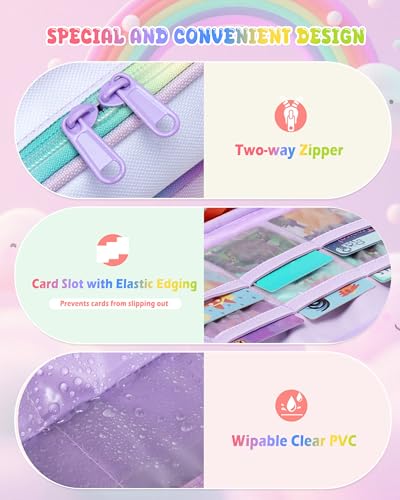 Marscamd Quilted Travel Case Compatible with Yoto Mini, with 33 Card Slots | Carrying Case Compatible with 2024 Yoto Mini, Headphone and Accessories, Purple - color: Purple