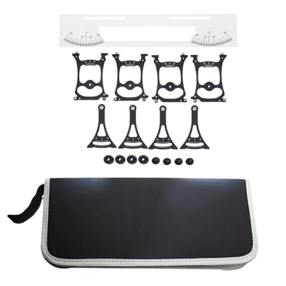 RC Car Setup Station Compatible with 1/10 Touring Model Cars | for 1/10 On-Road Car,Chassis Alignment and Camber Gauge Tool Set,Suspension Tuning Kit