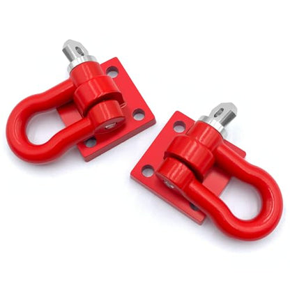 Trailer Tow Hooks Buckle Winch U Shackles for SCX6 AXI05000 | 1/6 Scale RC Crawler Car Upgrade Parts