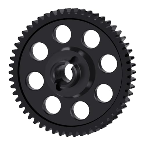 0.5M 54T Direct Drive Spur Gear for Losi 2WD Mini B Drag Mini-T | Steel Boxgear Main Gear Brushed/Brushless 1/16 1/18 RC Car - size: 54T