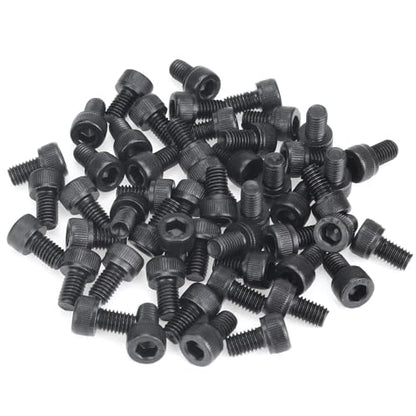 55 Pieces M5 x 8mm Socket Head Cap Screws, Thread Pitch 0.8mm, Sutemribor M5 Black Screws, 12.9 Grade Alloy Steel, Black Oxide Finish, Fully Threaded - size: M5 x 8mm, style: Socket Head