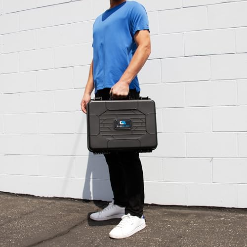 CASEMATIX HO Train Storage Box – Hard Shell Model Train Case with Dual-Layer Pluck Foam, Custom Model Train Storage for Locomotives, Cars & Accessories