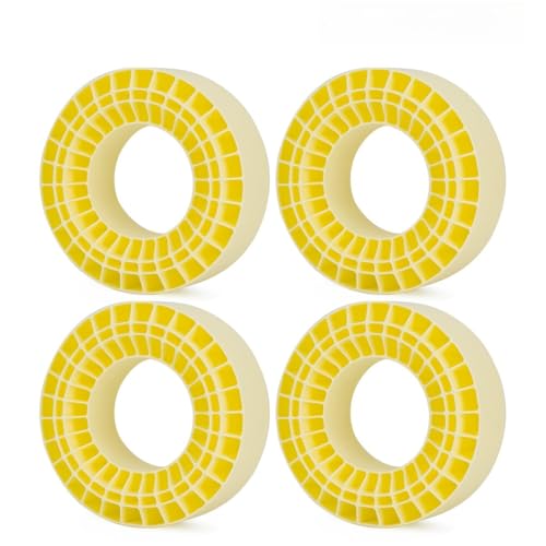 2.2 tire Inserts,4PCS 2.2" Tires Silicone Rubber Insert Foam Waterproof for 132-134mm (5.25" OD) 2.2" Tires (Yellow) - color: Yellow