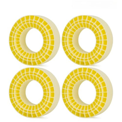 2.2 tire Inserts,4PCS 2.2" Tires Silicone Rubber Insert Foam Waterproof for 132-134mm (5.25" OD) 2.2" Tires (Yellow) - color: Yellow