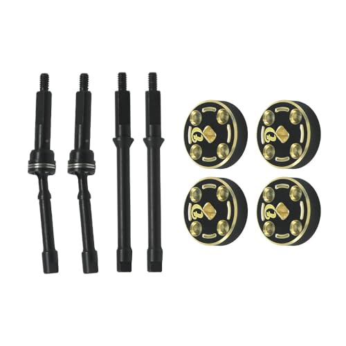 Hobby Details Aluminum Rear Axle Gear Box Skid Link Wheel Upgrade Set for 1/30 Axial SCX30 Jeep Wrangler RC Cars, Red (Hardening and CVD) - color: Hardening and Cvd