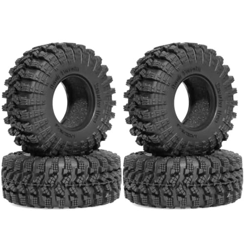 REDSPIDER•1.3 Crawler Mud Tires OD 2.75'' (4PCS) for 1/18 1/24 TRX4M SCX24 AX24 FCX18 FCX24 RC Crawler Car (Tires) - color: Tires