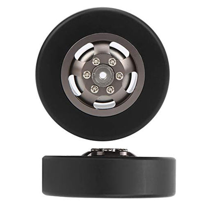 54mm Wheel Rim Tire Drift High Wear Resistance Excellent Durability RC Car Model WPL D12 1/10 RC Tires (Titanium T)