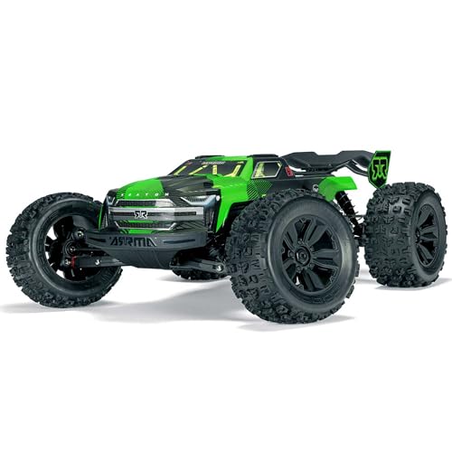 ARRMA RC Truck 1/8 KRATON 4X4 6S BLX BRUSHLESS V6 Speed Truck RTR (Lipo Battery and Charger Not Included) (Green/Black), ARA8608V6T3 - color: Green/Black