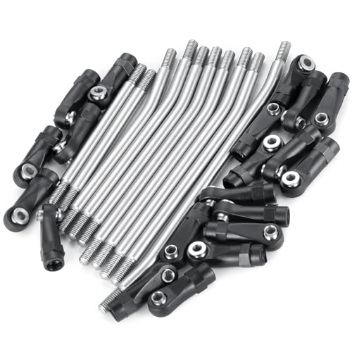 RCHUBAM RC Linkage Kit for Element RC Enduro Trail Truck 1/10 RC Crawler | Stainless Steel Link Rod End Set,High Clearance Suspension Chassis Links Kit