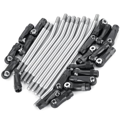 RCHUBAM RC Linkage Kit for Element RC Enduro Trail Truck 1/10 RC Crawler | Stainless Steel Link Rod End Set,High Clearance Suspension Chassis Links Kit
