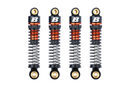 Rc Car Parts for FMS FCX24 FCX18 1/18 1/24 Upgrade Parts: 41mm Oil-filled Aluminium Shocks (4 pcs) Orange - color: Orange