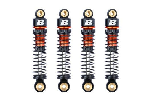 Rc Car Parts for FMS FCX24 FCX18 1/18 1/24 Upgrade Parts: 41mm Oil-filled Aluminium Shocks (4 pcs) Orange - color: Orange