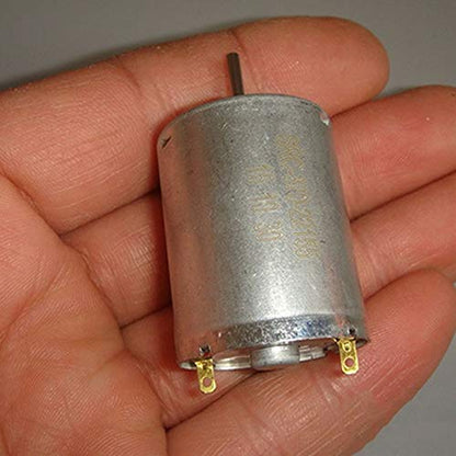 Jinchao-Dc Motor Micro Mini Electric 370 Motor, High Speed Carbon Brush Long Shaft High Power DIY Toy Car Boat Model, Easy to Install