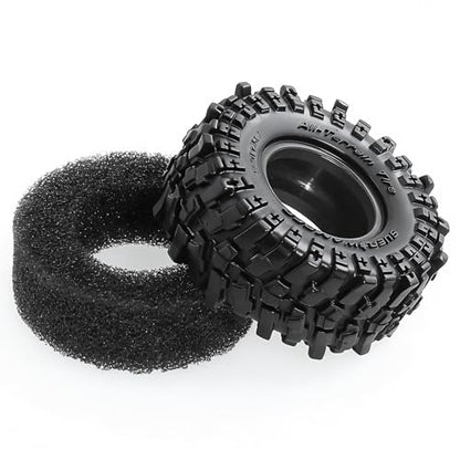 REDSPIDER 0.7" RC Crawler Tires 40mm, RS6 Composite Material Sticky Butyl Rubber Micro Mud Tires with Foam Inserts, High Grip Upgrade for 1/30 Axial SCX30 RC Car (Tires) - color: Tires