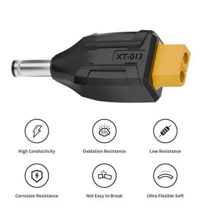 ChenYang XT60 to DC Adapter,DC 5.5x2.1mm Male to XT60 Female Bidirectional Charging Conversion Adapter for Aircraft Model/Car Model/Remote Control Toy/Battery Charger - style: DC Male to XT60 Female