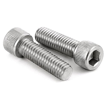 M8-1.25 x 35mm Socket Head Cap Screws Bolts, Allen Socket Drive, Stainless Steel 18-8 (304), Full Thread, Bright Finish, Machine Thread, 20 PCS - size: M8 x 35mm