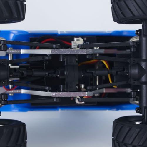 JABAILE 3602 1/36 4WD 2.4G Radio Controlled Off Road Vehicles Mini Crawler Car Lipo Battery Lights RTR RC Toys Model Gift Hobby Model - color: 3602-blue