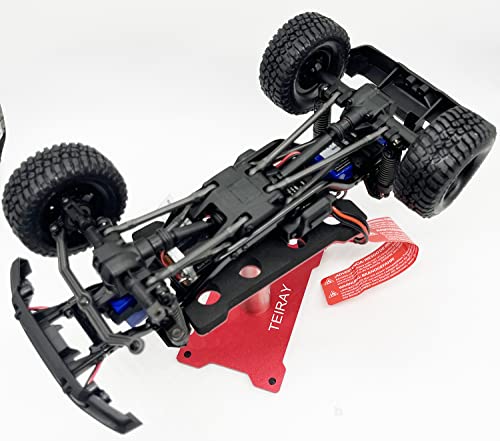 RC Car Work Stand Mat Repair Workstation Aluminum 360 Rotation Height Body Mounts for 1/16 1/18 1/24 SCX24 TRX4M Scale Cars Trucks RC car Display Stand (red) - color: Red