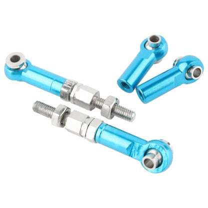 RC Upgraded Aluminum Adjustable Pull Rod Linkages Arm Tie Rod 16431 Spare Parts for H16GT H16DR H16BM H16R H16P H16E 16208 16209 16210 HB17 HB27 HP161S H17 H16P M161 M164 H16PL JC16EP Cars - color: Upgraded