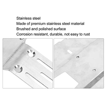 Stainless Steel RC Front Chassis Armor Plate Skid Plate, for YIKONG DF7 1/7 Short Truck, RC Skid Plate, RC Car Front and Chassis Skid Plate Armor, RC Chassis Guard