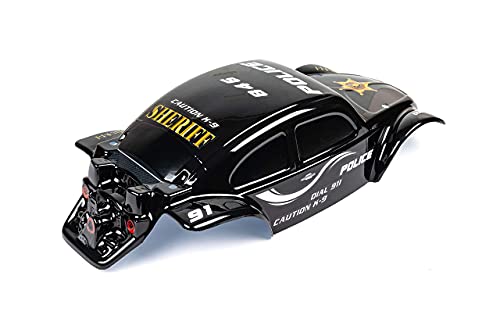 SummitLink Custom Body Police Style Compatible for 1/10 Scale RC Car or Truck (Truck not Included) SSB-PB-01