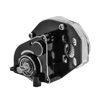 INJORA Aluminum Acrylic Transmission with 050 Brushed Motor 50T for 1/24 RC Crawler SCX24 Upgrade