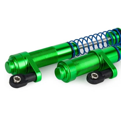 1/10 RC Aluminum Alloy Shocks Absorber – Adjustable 80-100mm Oil Damper for Crawler Car Axial SCX10 II 90046 Capra / TRX4 / Tamiya LCG / VS4-10 / D90 / Cheater Rigs (green) - color: green